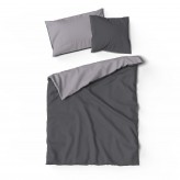 Lotus Bettwäsche Bambus DOUBLEFACE dunkelgrau